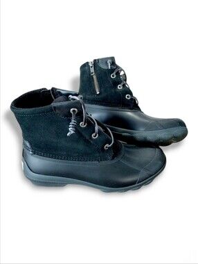 Sperry Women's Syren Gulf Black Suede Duck Boots